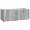 Szafka RTV montowana na ścianie Szary Sonoma 78,5 x 31 x 30 cm