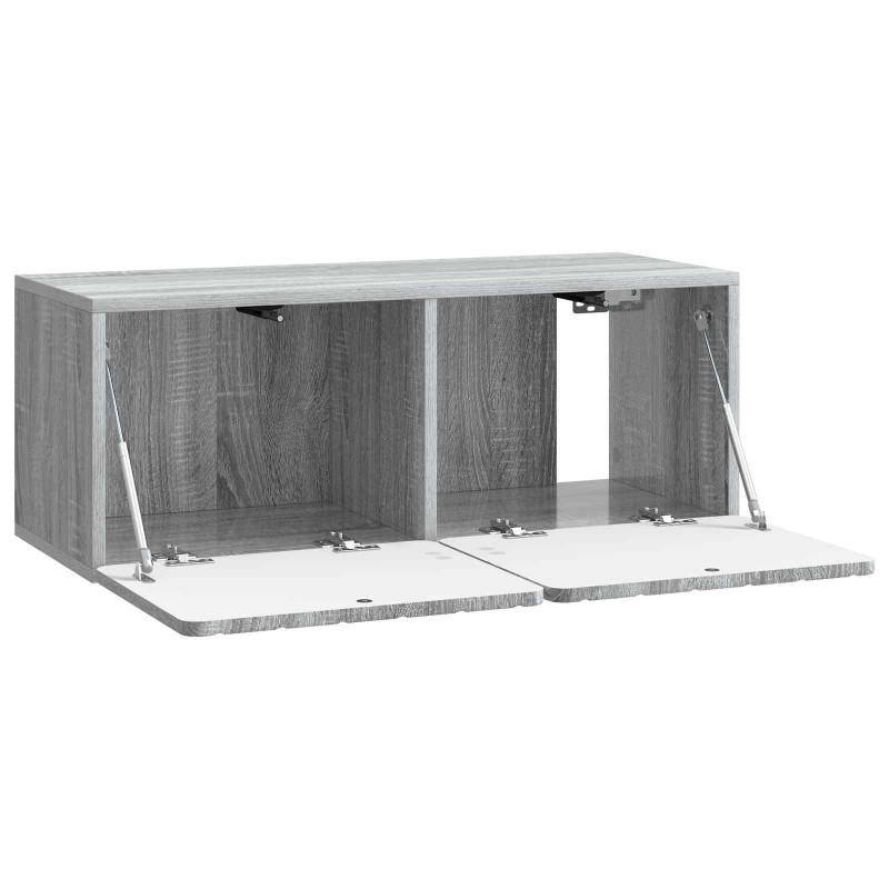 Szafka RTV montowana na ścianie Szary Sonoma 78,5 x 31 x 30 cm
