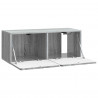 Szafka RTV montowana na ścianie Szary Sonoma 78,5 x 31 x 30 cm