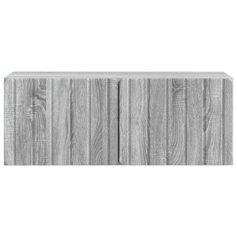 Szafka RTV montowana na ścianie Szary Sonoma 78,5 x 31 x 30 cm