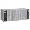 Szafka RTV montowana na ścianie Szary Sonoma 78,5 x 31 x 30 cm