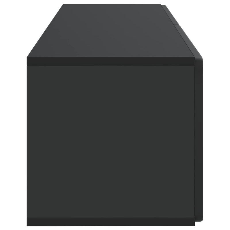 Szafka RTV montowana na ścianie Czarny 98 x 31 x 30 cm