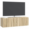 Szafka RTV montowana na ścianie dąb Sonoma 98 x 31 x 30 cm