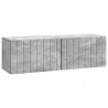 Szafka RTV montowana na ścianie Betonowy szary 98 x 31 x 30 cm
