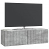 Szafka RTV montowana na ścianie Betonowy szary 98 x 31 x 30 cm