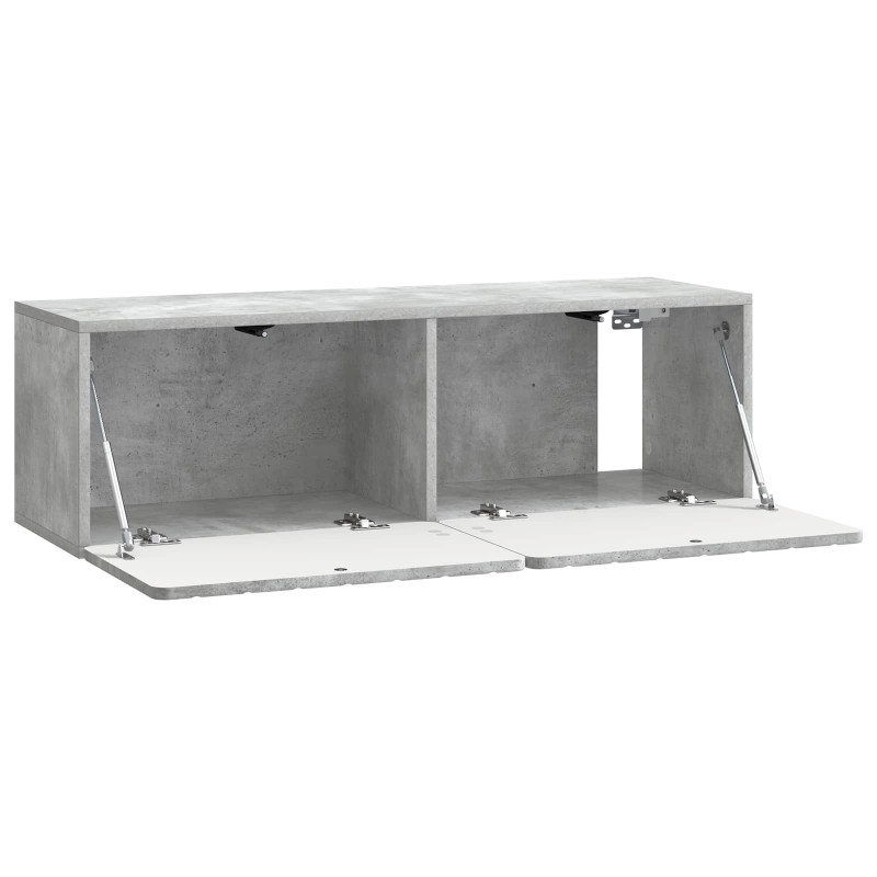 Szafka RTV montowana na ścianie Betonowy szary 98 x 31 x 30 cm