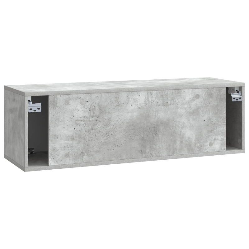 Szafka RTV montowana na ścianie Betonowy szary 98 x 31 x 30 cm