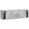 Szafka RTV montowana na ścianie Betonowy szary 98 x 31 x 30 cm