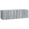 Szafka RTV montowana na ścianie Szary Sonoma 98 x 31 x 30 cm