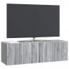 Szafka RTV montowana na ścianie Szary Sonoma 98 x 31 x 30 cm