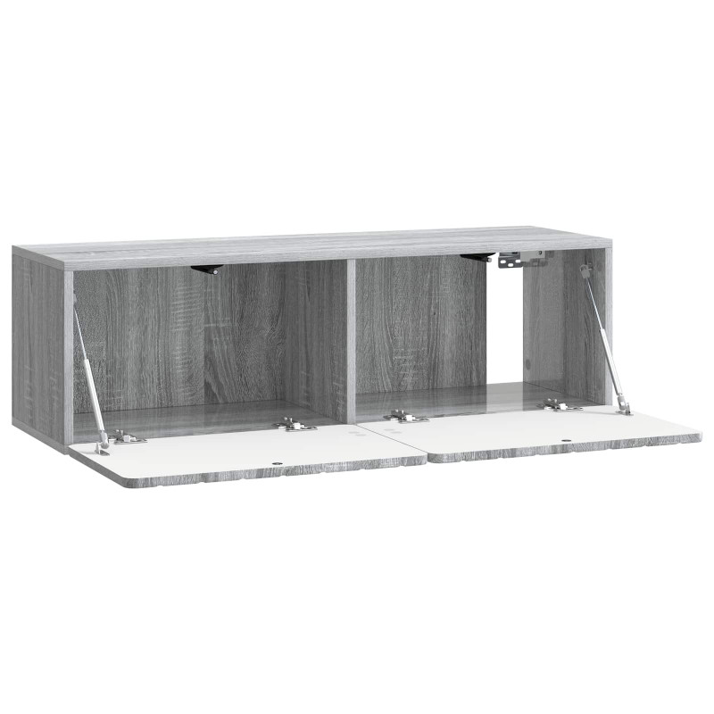 Szafka RTV montowana na ścianie Szary Sonoma 98 x 31 x 30 cm