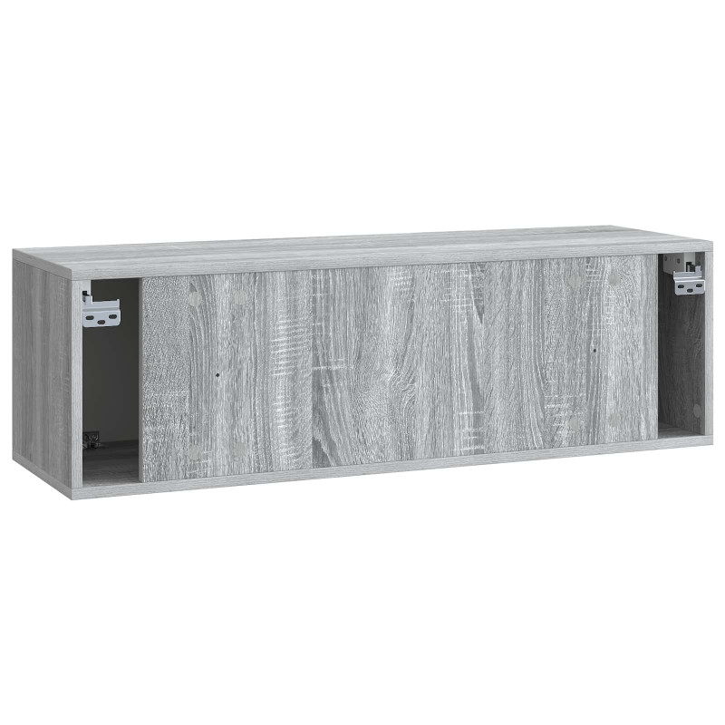 Szafka RTV montowana na ścianie Szary Sonoma 98 x 31 x 30 cm