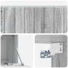 Szafka RTV montowana na ścianie Szary Sonoma 98 x 31 x 30 cm