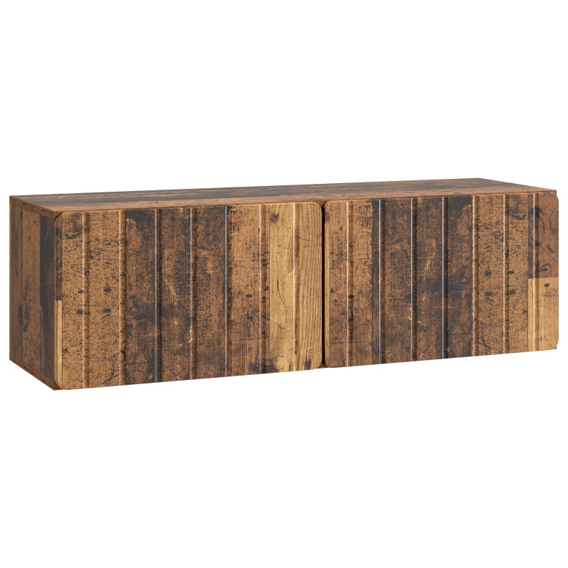 Szafka RTV montowana na ścianie Stare drewno 98 x 31 x 30 cm
