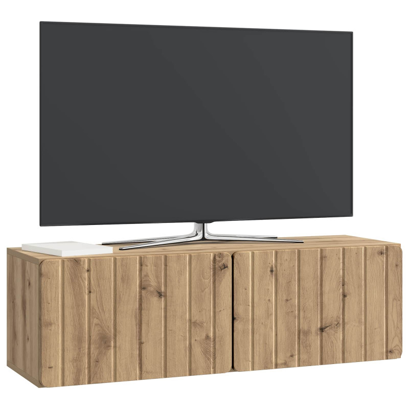 Szafka RTV montowana na ścianie Dąb artisan 98 x 31 x 30 cm