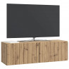 Szafka RTV montowana na ścianie Dąb artisan 98 x 31 x 30 cm