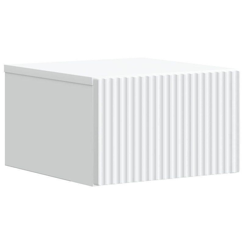 Wisząca Szafka Nocna z szufladą 2 pcs Biały 33 x 34,5 x 20 cm