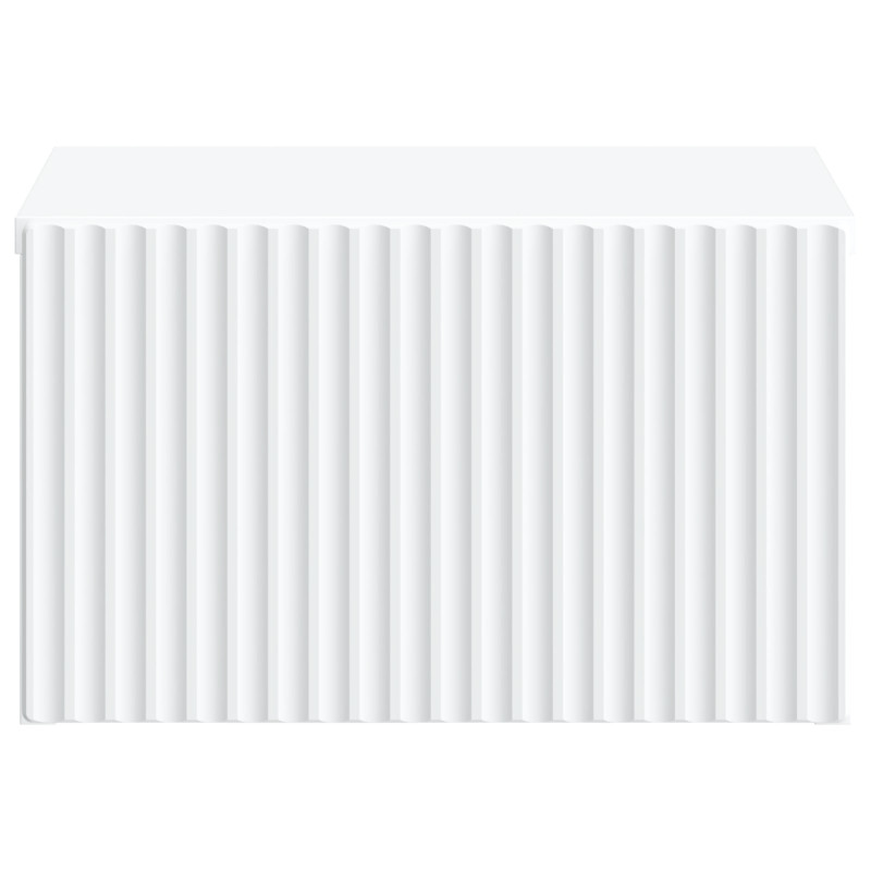 Wisząca Szafka Nocna z szufladą 2 pcs Biały 33 x 34,5 x 20 cm
