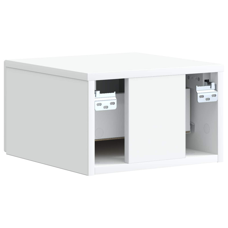 Wisząca Szafka Nocna z szufladą 2 pcs Biały 33 x 34,5 x 20 cm
