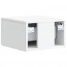 Wisząca Szafka Nocna z szufladą 2 pcs Biały 33 x 34,5 x 20 cm