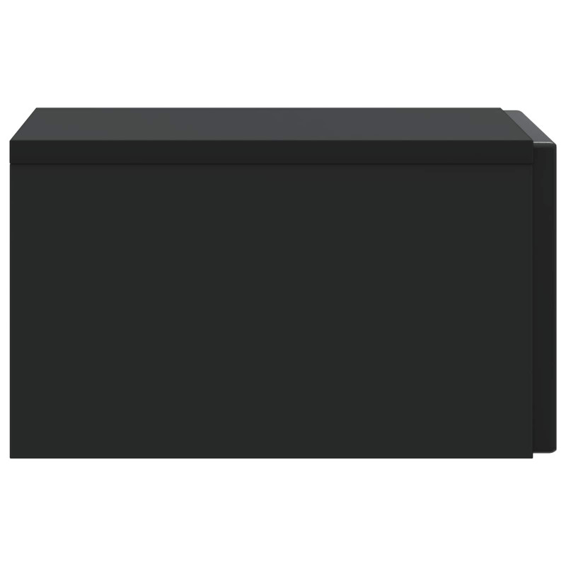 Wisząca Szafka Nocna z szufladą 2 pcs Czarny 33 x 34,5 x 20 cm