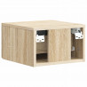 Wisząca Szafka Nocna 2 pcs dąb Sonoma 33 x 34,5 x 20 cm