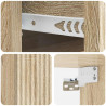 Wisząca Szafka Nocna 2 pcs dąb Sonoma 33 x 34,5 x 20 cm