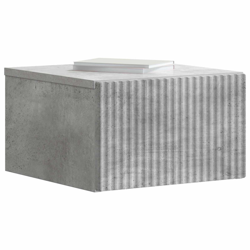 Wisząca Szafka Nocna 2 pcs Betonowy szary 33 x 34,5 x 20 cm