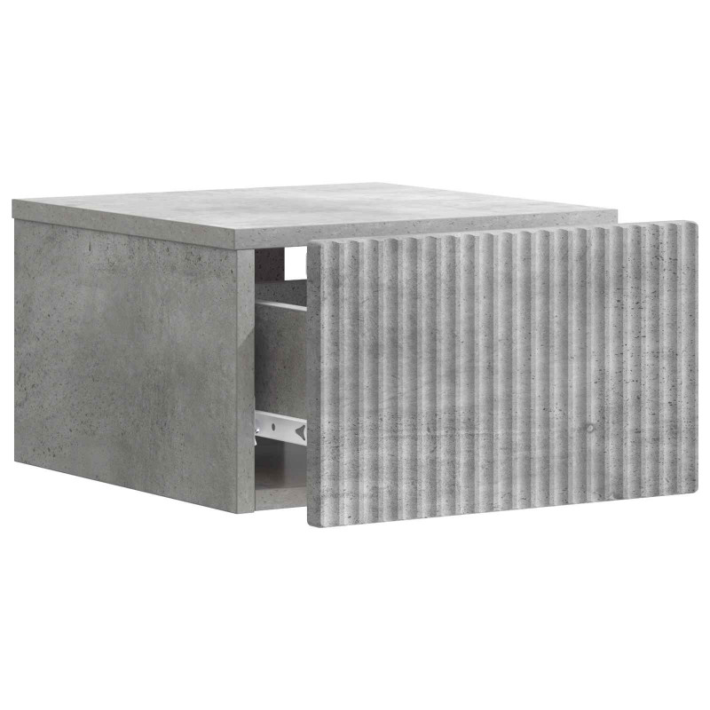 Wisząca Szafka Nocna 2 pcs Betonowy szary 33 x 34,5 x 20 cm