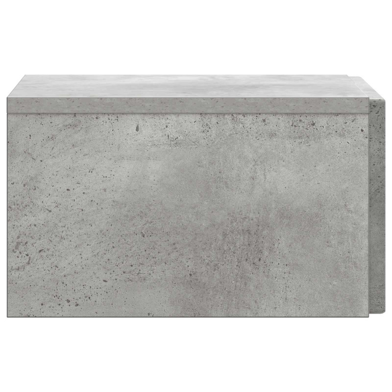 Wisząca Szafka Nocna 2 pcs Betonowy szary 33 x 34,5 x 20 cm