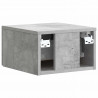 Wisząca Szafka Nocna 2 pcs Betonowy szary 33 x 34,5 x 20 cm