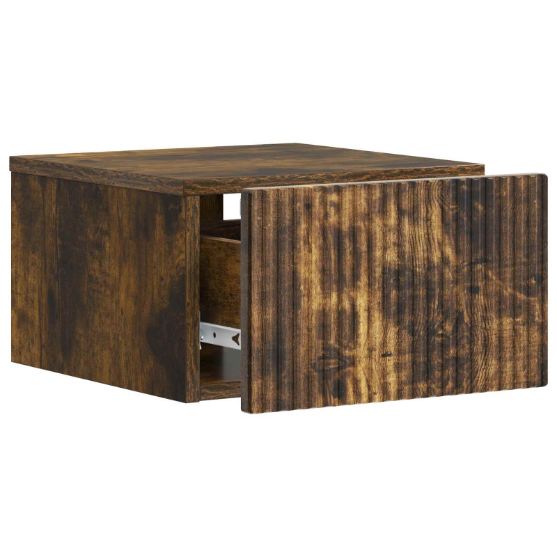 Wisząca Szafka Nocna 2 pcs Dąb wędzony 33 x 34,5 x 20 cm