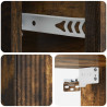 Wisząca Szafka Nocna 2 pcs Dąb wędzony 33 x 34,5 x 20 cm