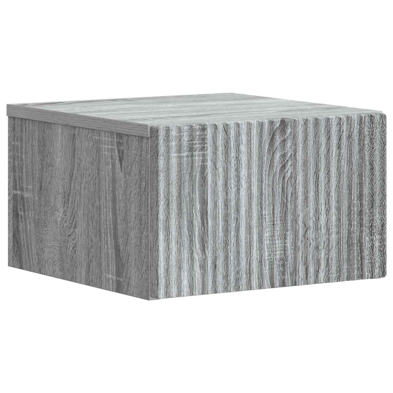 Wisząca Szafka Nocna z szufladą Szary Sonoma 33 x 34,5 x 20 cm