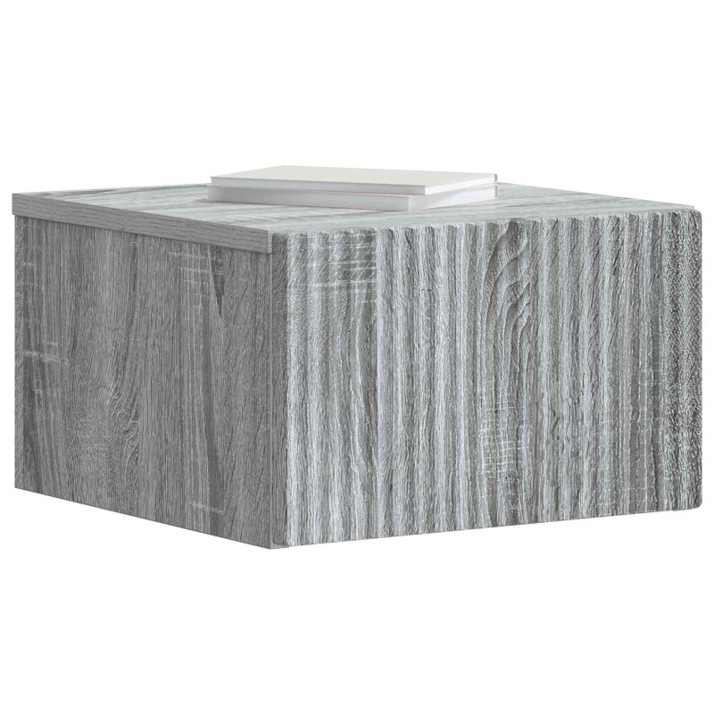 Wisząca Szafka Nocna 2 pcs Szary Sonoma 33 x 34,5 x 20 cm