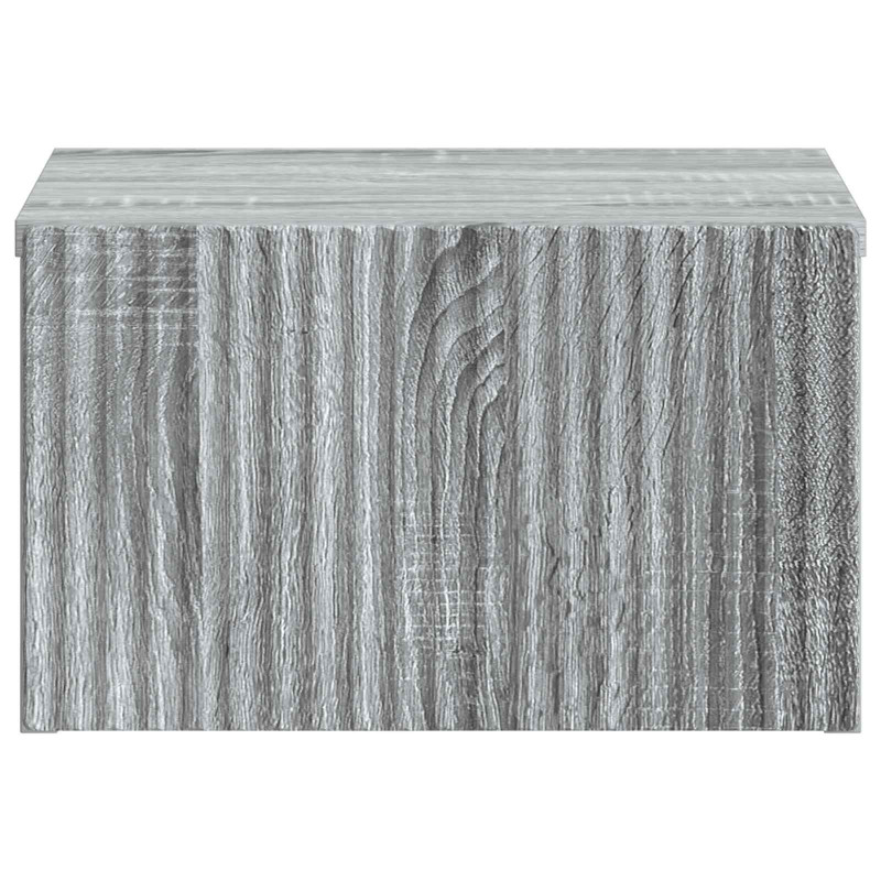 Wisząca Szafka Nocna 2 pcs Szary Sonoma 33 x 34,5 x 20 cm