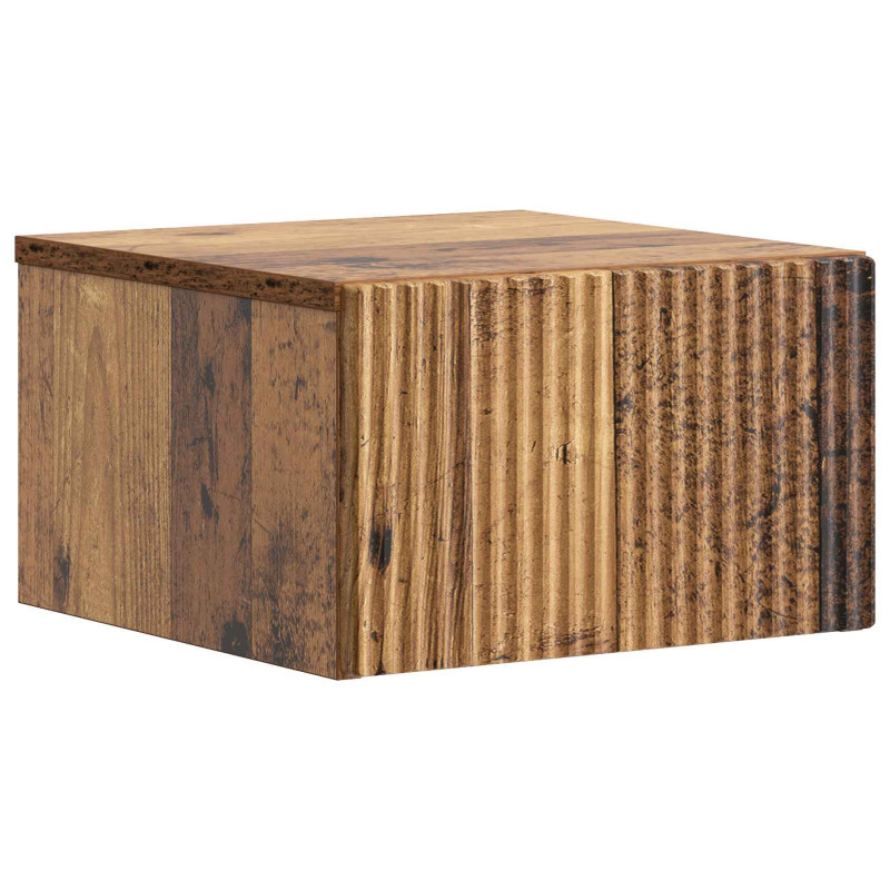 Wisząca Szafka Nocna z szufladą Stare drewno 33 x 34,5 x 20 cm