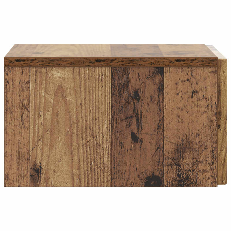 Wisząca Szafka Nocna z szufladą Stare drewno 33 x 34,5 x 20 cm