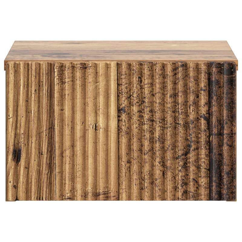 Wisząca Szafka Nocna 2 pcs Stare drewno 33 x 34,5 x 20 cm