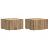 Wisząca Szafka Nocna 2 pcs Dąb artisan 33 x 34,5 x 20 cm