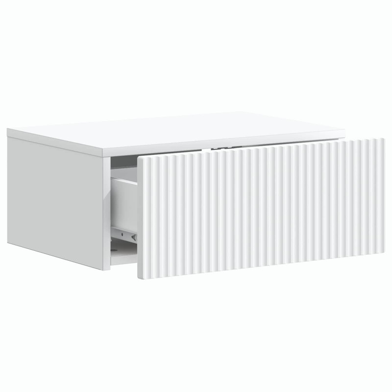 Wisząca Szafka Nocna z szufladą 2 pcs Biały 49 x 34,5 x 20 cm