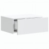 Wisząca Szafka Nocna z szufladą 2 pcs Biały 49 x 34,5 x 20 cm