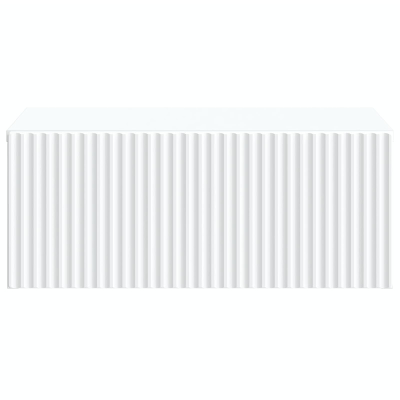 Wisząca Szafka Nocna z szufladą 2 pcs Biały 49 x 34,5 x 20 cm