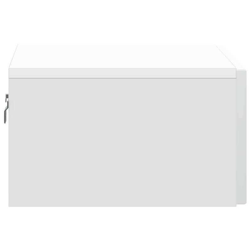Wisząca Szafka Nocna z szufladą 2 pcs Biały 49 x 34,5 x 20 cm