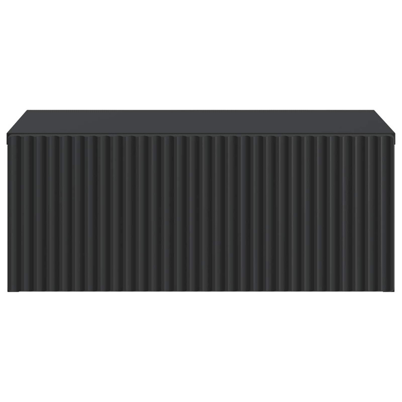 Wisząca Szafka Nocna z szufladą 2 pcs Czarny 49 x 34,5 x 20 cm