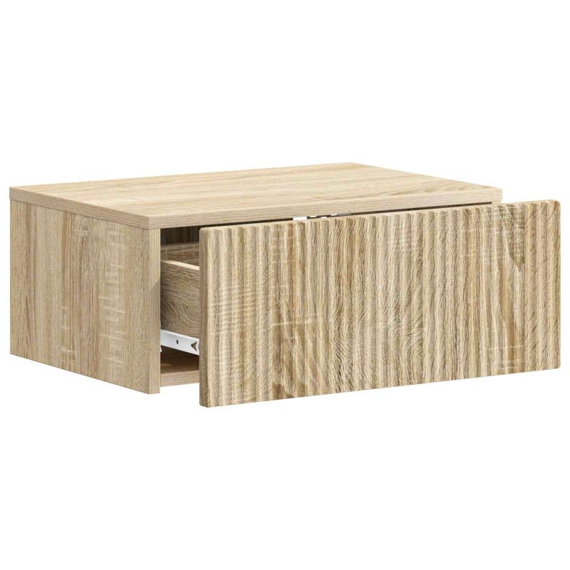 Wisząca Szafka Nocna 2 pcs dąb Sonoma 49 x 34,5 x 20 cm