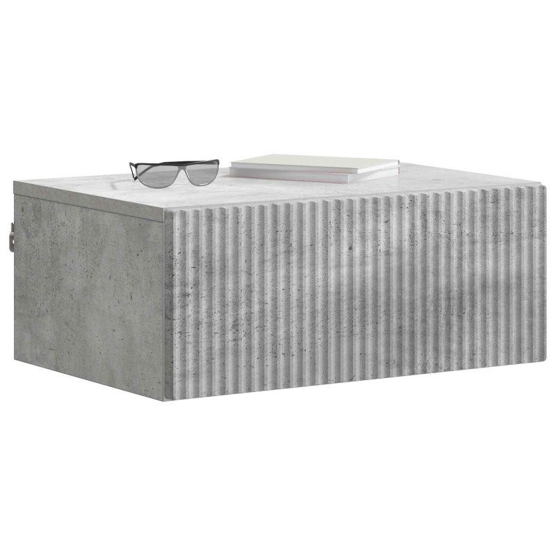 Wisząca Szafka Nocna Betonowy szary 49 x 34,5 x 20 cm