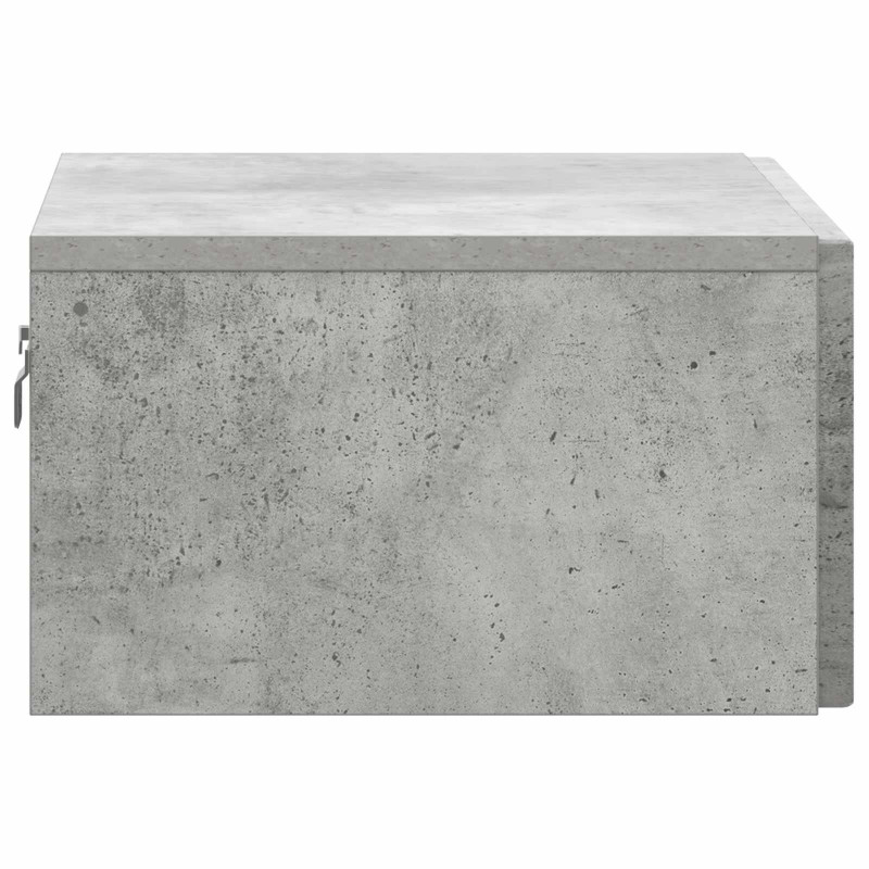 Wisząca Szafka Nocna Betonowy szary 49 x 34,5 x 20 cm