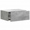 Wisząca Szafka Nocna 2 pcs Betonowy szary 49 x 34,5 x 20 cm