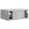 Wisząca Szafka Nocna 2 pcs Betonowy szary 49 x 34,5 x 20 cm